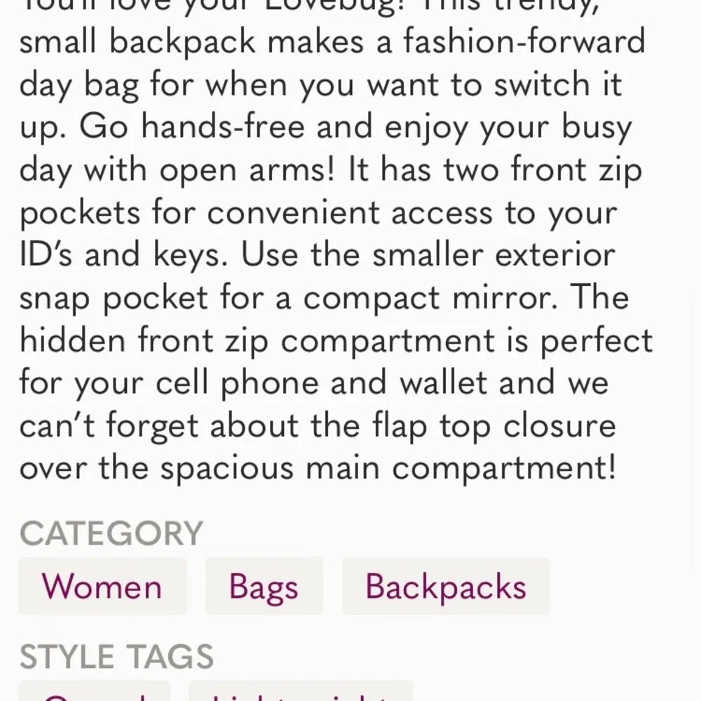 Kipling Lovebug Backpack - Picture 15 of 15